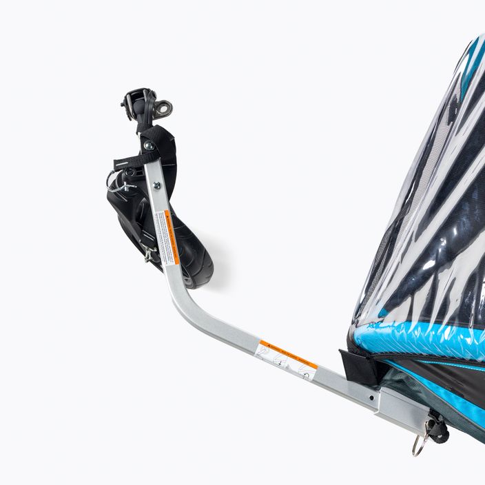 Причіп велосипедний двомісний  Thule Coaster XT Bike Trailer+Stroll синій 10101806 6
