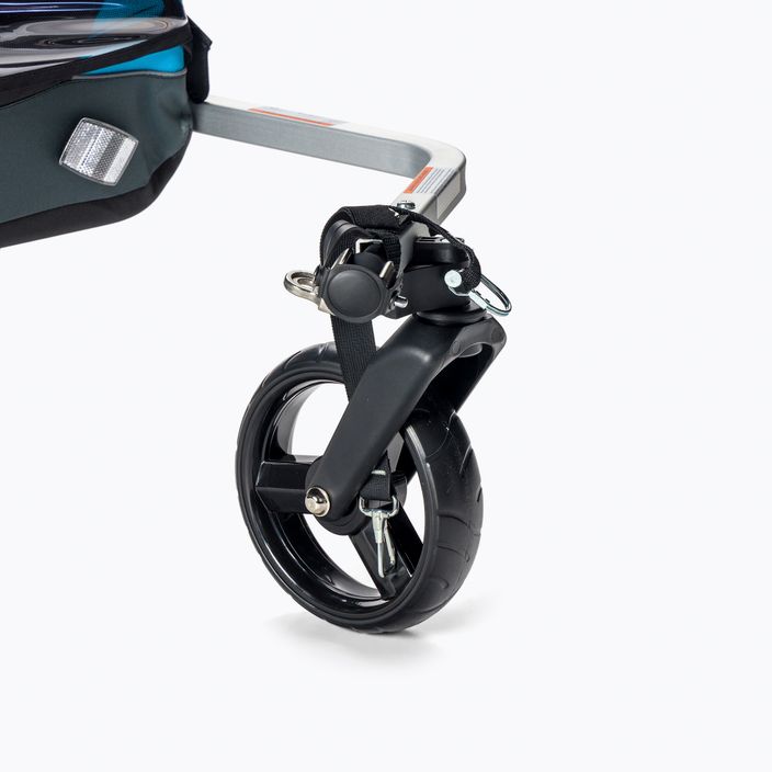 Причіп велосипедний двомісний  Thule Coaster XT Bike Trailer+Stroll синій 10101806 7