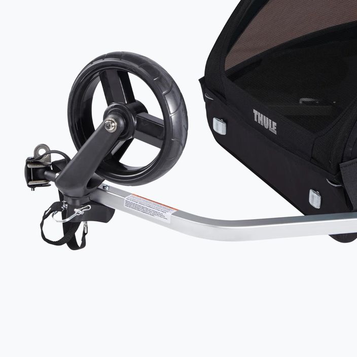 Причіп велосипедний двомісний  Thule Coaster XT Bike Trailer+Stroll чорний 10101810 4