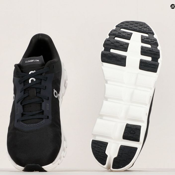 Жіночі бігові кросівки On Cloudflow 4 чорні/білі 10