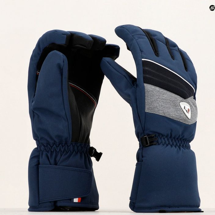 Чоловічі гірськолижні рукавиці Rossignol Legend Impr темно-сині 3