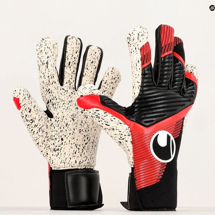 Воротарські рукавиці Uhlsport Powerline Supergrip+ Hn чорні/червоні/білі 4