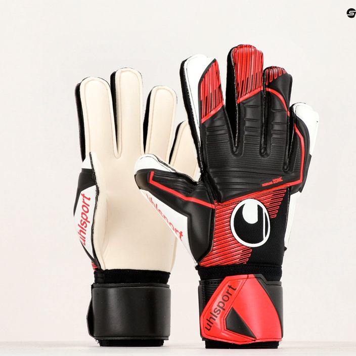 Воротарські рукавиці Uhlsport Powerline Supersoft чорні/червоні/білі 4