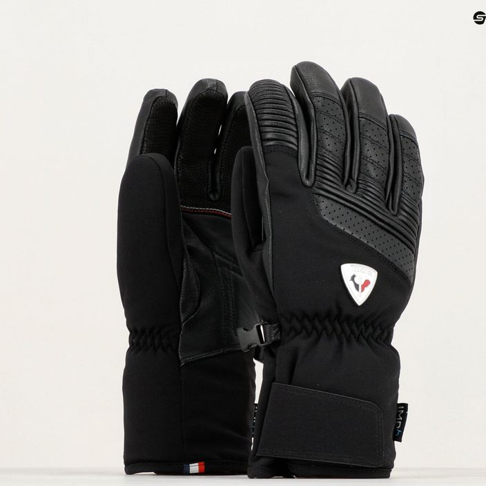Чоловічі гірськолижні рукавиці Rossignol Concept Lth Impr G чорні 8