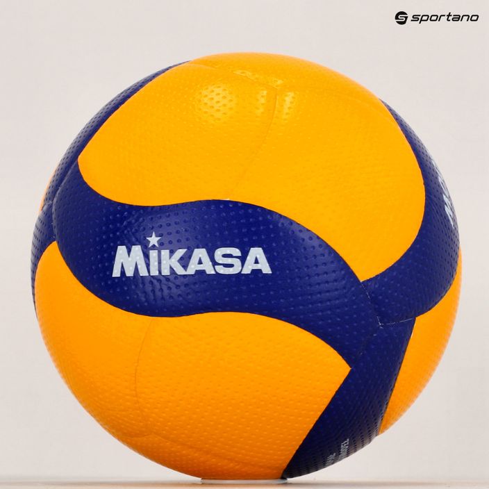 М'яч волейбольний Mikasa V400W yellow/blue розмір 4 5
