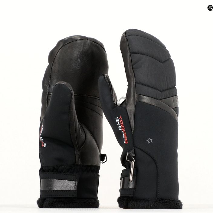 Жіночі гірськолижні рукавиці LEKI Snowfox 3D Mitt чорні 10