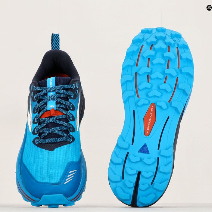 Кросівки для бігу чоловічі Brooks Cascadia 16 peacoat/atomic blue/rooibos 14