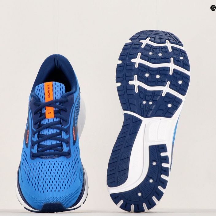 Кросівки для бігу чоловічі Brooks Trace 2 palace blue/blue depths/orange 10