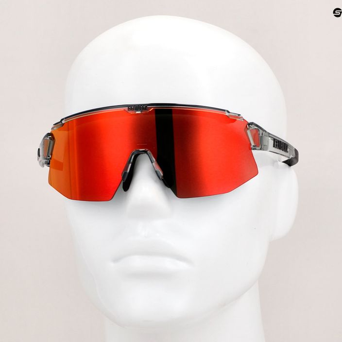 Велосипедні окуляри Bliz Breeze S3+S2 прозорі темно-сірі/коричнево-червоні мульти-помаранчеві 9