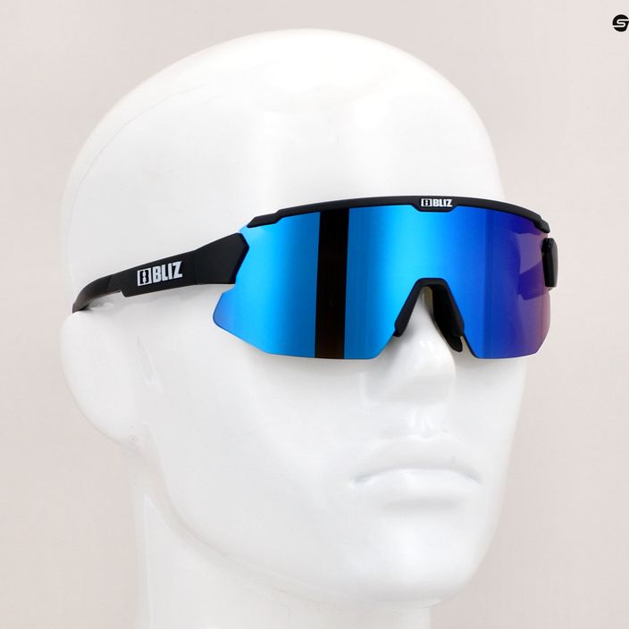 Велосипедні окуляри Bliz Breeze Small S3+S0 матові чорні/коричнево-сині мульти/прозорі 9