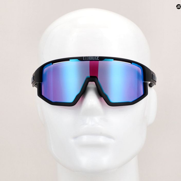 Велосипедні окуляри Bliz Fusion Nano Optics Nordic Light S2 матові чорні/бегонія/фіолетово-блакитні 12