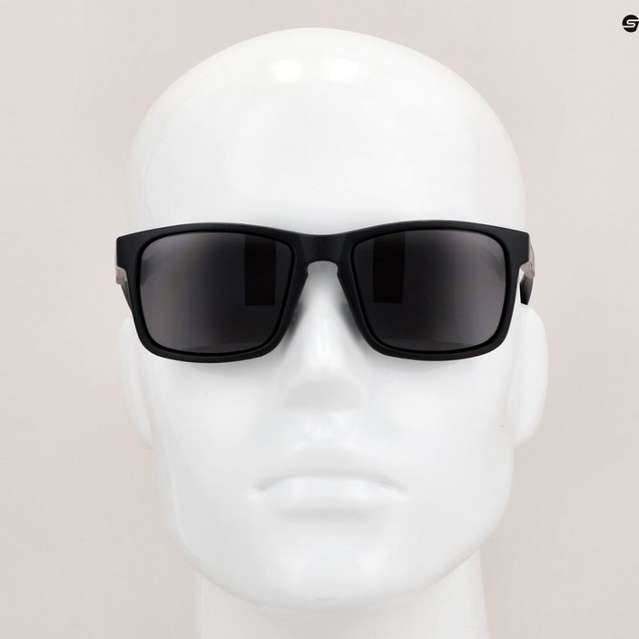 Сонцезахисні дзеркальні окуляри Bliz Luna матовий чорний / димчасто-сріблястий 8