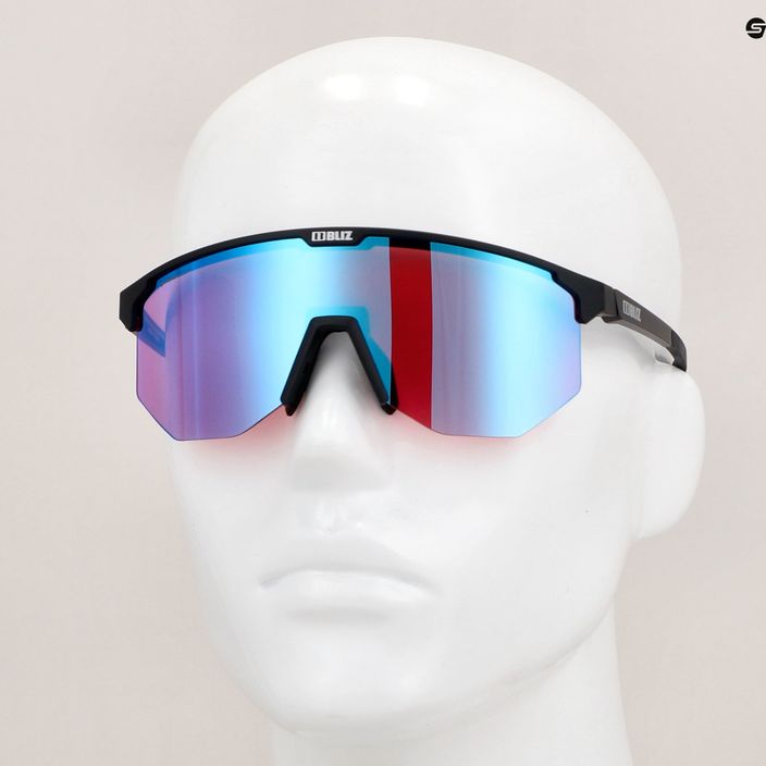 Велосипедні окуляри Bliz Hero Nano Optics Nordic Light S2 матові чорні/світла бегонія/фіолетово-сині мульти 13