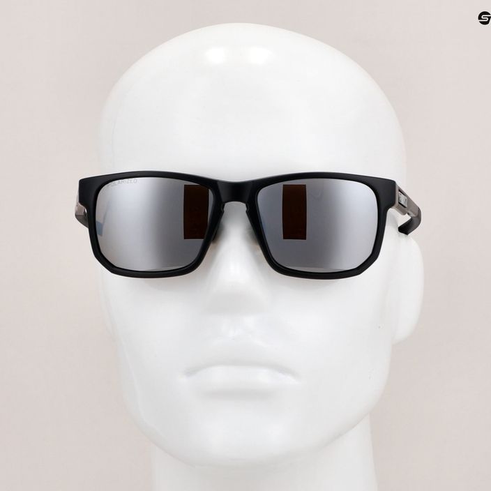 Велосипедні дзеркальні окуляри Bliz Ignite Polarized S3 матовий чорний/коричневий сріблястий 10