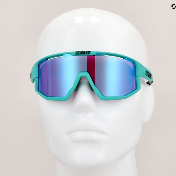 Велосипедні окуляри Bliz Fusion Nano Optics Nordic Light S2 матові бірюзові/бегонія/фіолетово-сині мульти 15