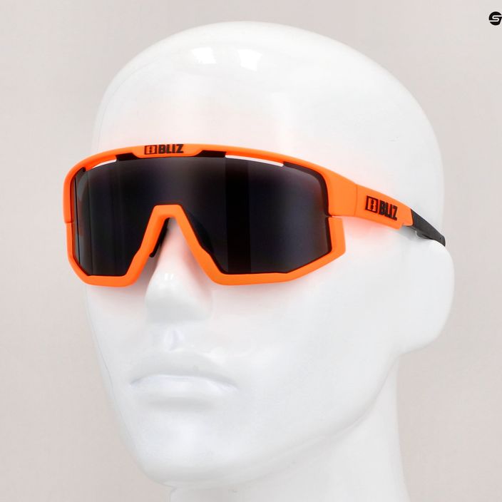 Велосипедні окуляри Bliz Fusion S3 матові неонові оранжеві/димчасті 10