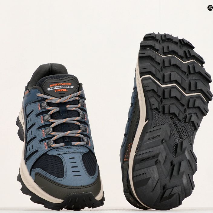 Чоловічі трекінгові кросівки SKECHERS Equalizer 5.0 Trail Solix темно-сині/помаранчеві 14