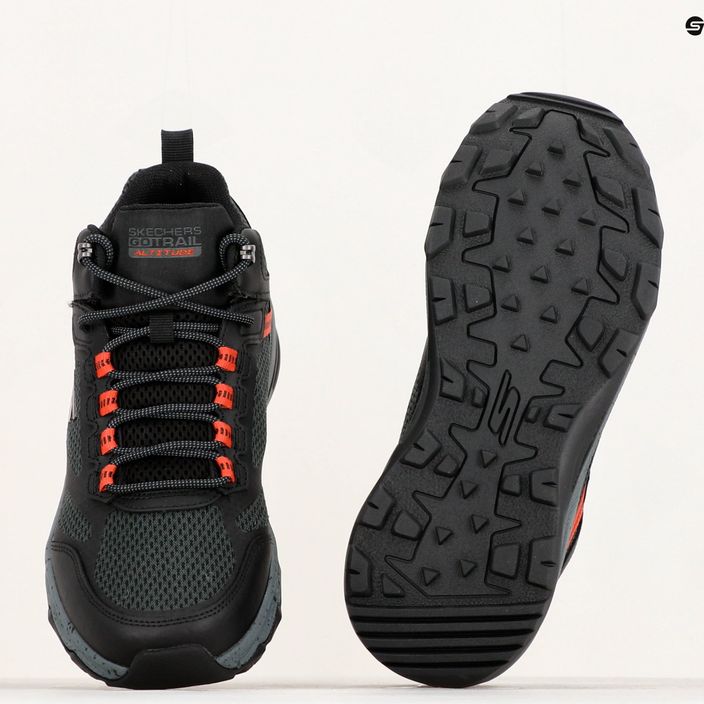 Кросівки для бігу чоловічі SKECHERS Go Run Trail Altitude Element black/charcoal 13