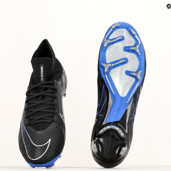 Футбольні бутси Nike Zoom Mercurial Superfly 9 Pro FG black/chrome/hyper royal 8