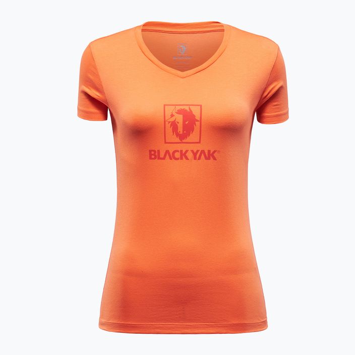 Футболка трекінгова жіноча BLACKYAK Senepol Classic Logo nasturtium