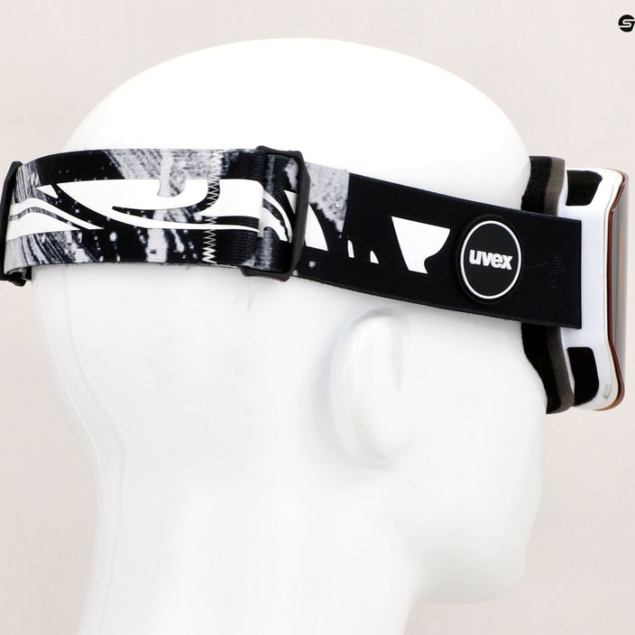 Лижні окуляри UVEX Evidnt Attract CV S2 білі матові/дзеркально-сріблясті/контрастно-жовті/прозорі 6