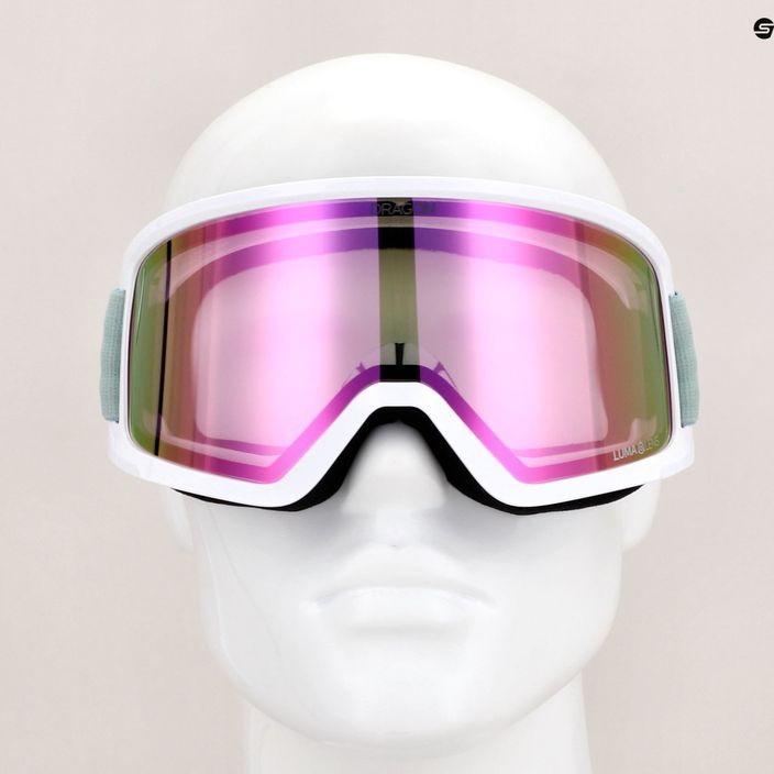 Гірськолижні окуляри DRAGON DX3 OTG мінеральні/люмаленові з рожевими іонами 10