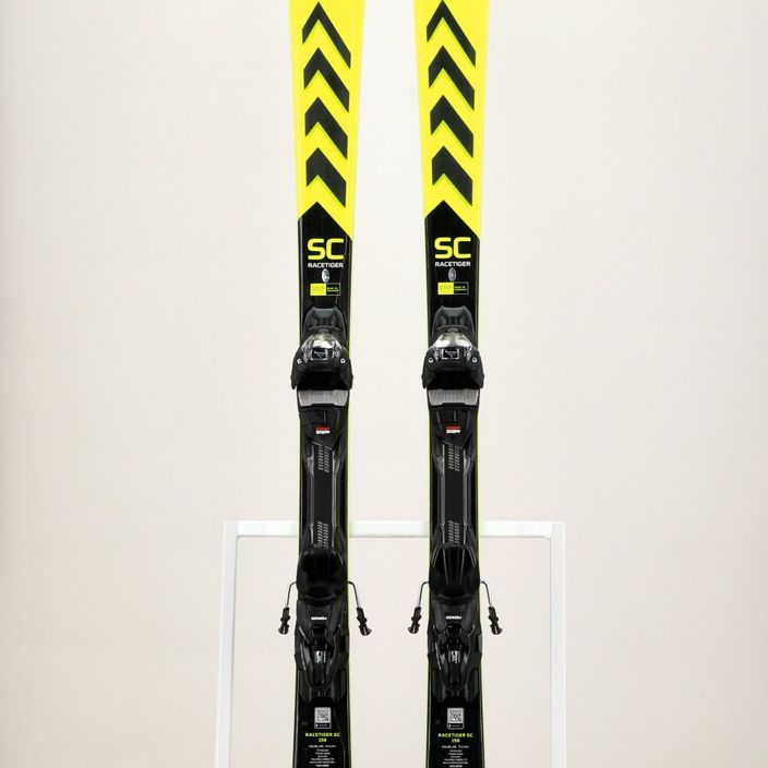 Гірські лижі Völkl Racetiger SC Yellow + vMotion 10 GW жовто-чорні 11