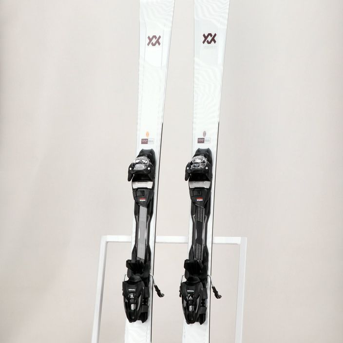 Жіночі гірські лижі Völkl Flair 76 Elite + vMotion 10 GW білі/ягідні 16