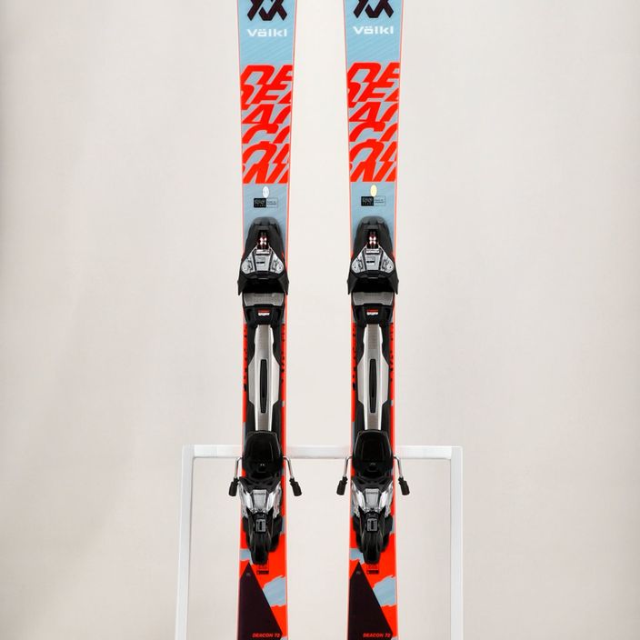 Гірські лижі Völkl Deacon 72 + RMotion3 12 GW світло-блакитні/фло-червоні/перламутрово-червоні 10