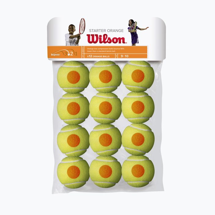 Тенісні м'ячі Wilson Starter Orange Tball 12 шт. жовті WRT137200