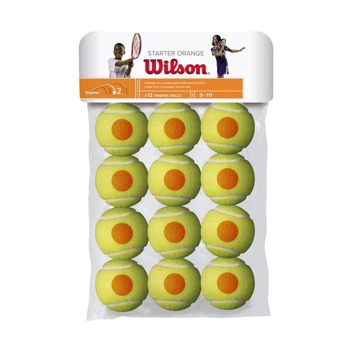 Тенісні м'ячі Wilson Starter Orange Tball 12 шт. жовті WRT137200 2