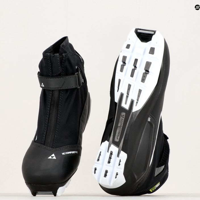 Черевики до бігових лиж Fischer XC Comfort Pro black/white/yellow 14