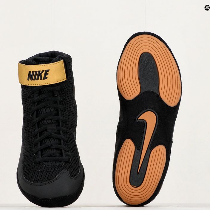 Чоловічі борцівські кросівки Nike Inflict 3 Limited Edition black/vegas gold 8