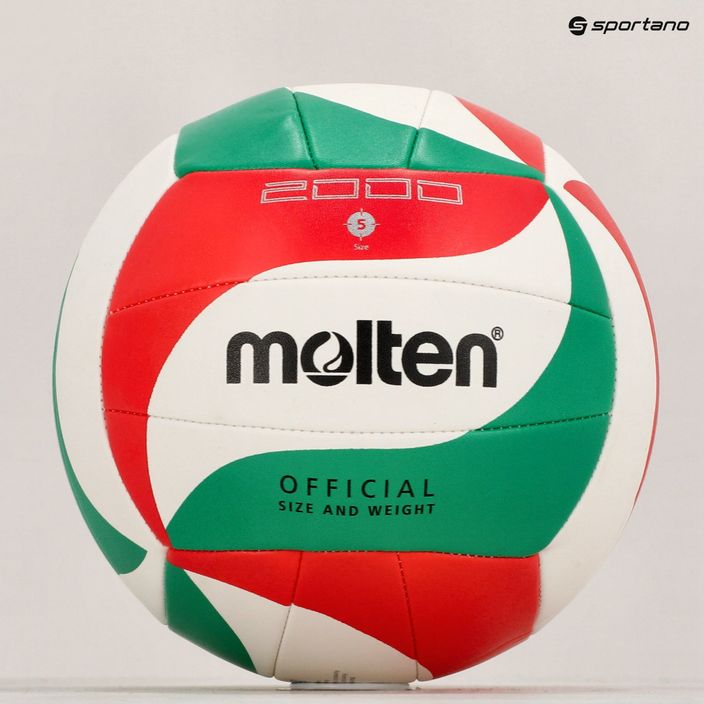 М'яч для волейболу Molten V5M2000-5 white/green/red розмір 5 6