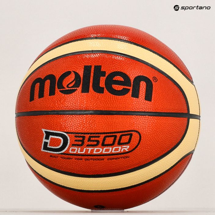 М'яч для баскетболу Molten B6D3500 orange/ivory розмір 6 6