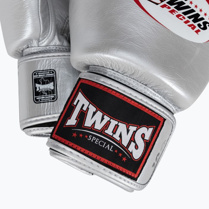 Боксерські рукавички Twinas Special BGVL3 сріблясті 5