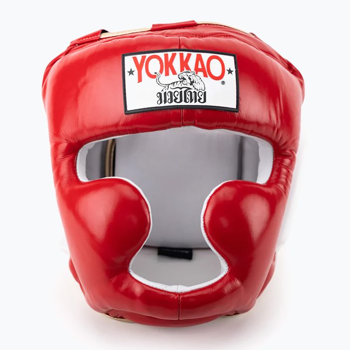 Шолом для бойових видів спорту YOKKAO Training Headguard червоний HYGL-1-2 5
