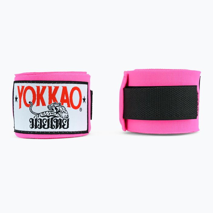 Бинти боксерські YOKKAO рожеві HW-2-8 3