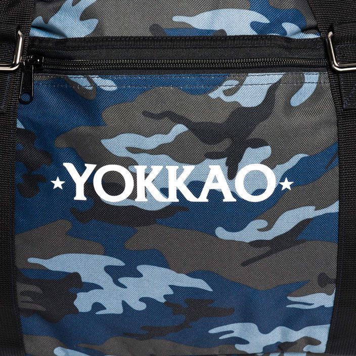 Сумка тренувальна YOKKAO Convertible Camo Gym Bag блакитно-чорна BAG-2-B 4