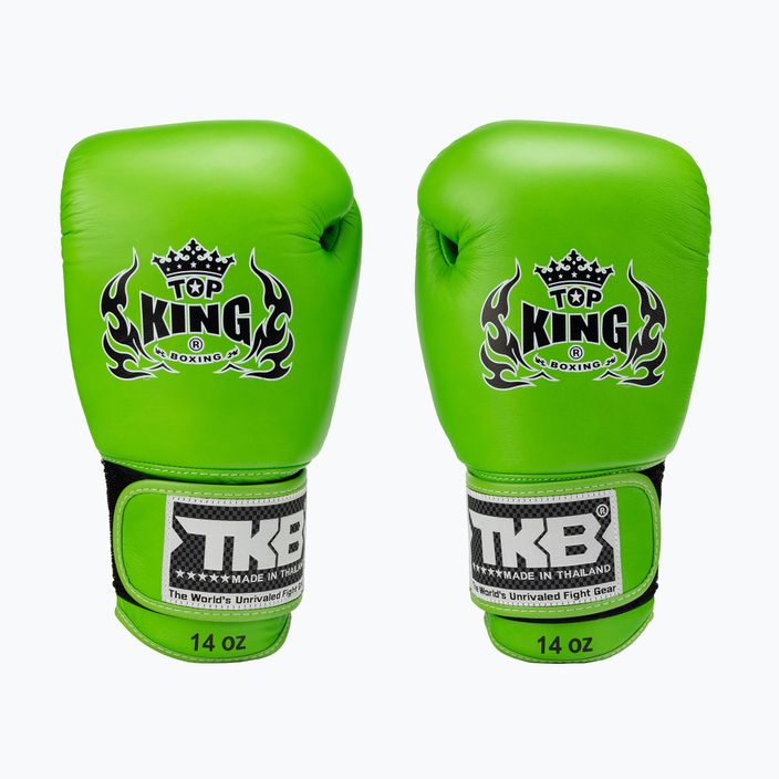Рукавиці боксерські Top King Muay Thai Ultimate Air зелені TKBGAV-GN 2