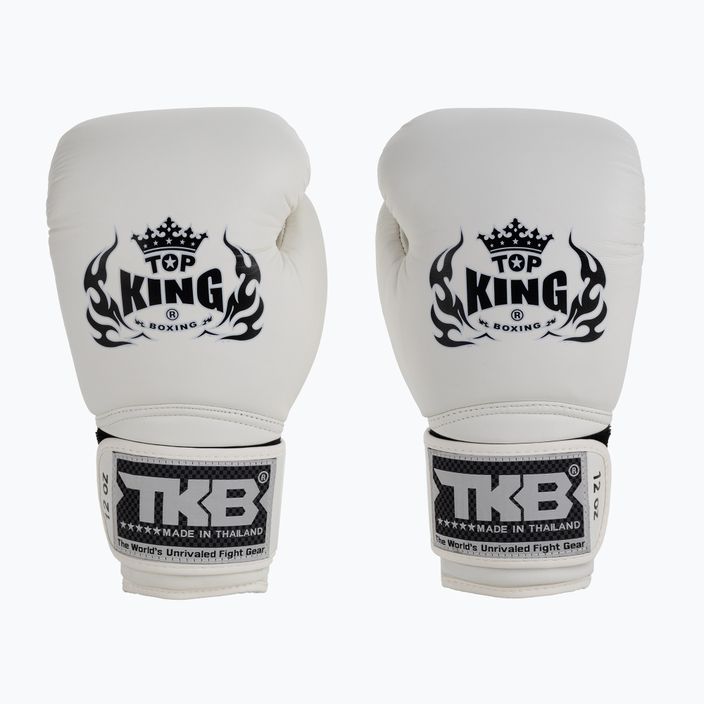 Рукавиці боксерські Top King Muay Thai Super білі TKBGSV-WH