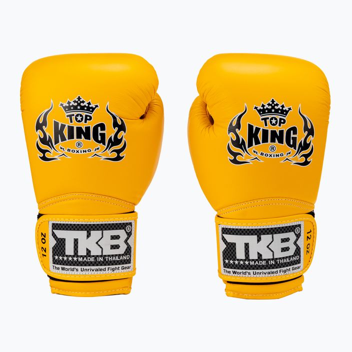 Рукавиці боксерські Top King Muay Thai Super Air жовті TKBGSA-YW