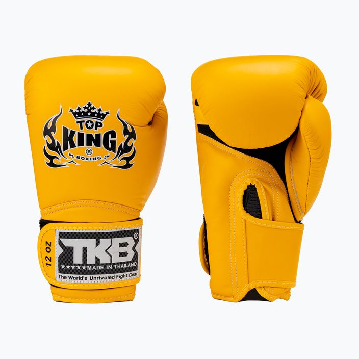 Рукавиці боксерські Top King Muay Thai Super Air жовті TKBGSA-YW 3