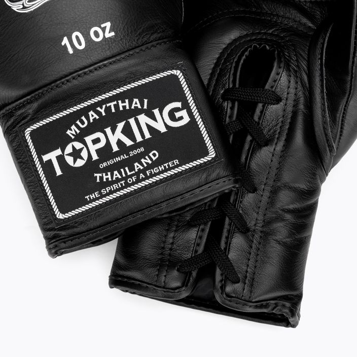 Чорні боксерські рукавички Top King Muay Thai Pro 5