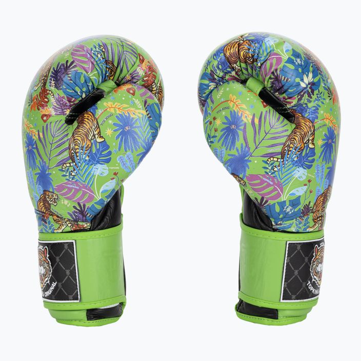 Рукавиці боксерські Top King Boxing Wild Tiger black/green 3