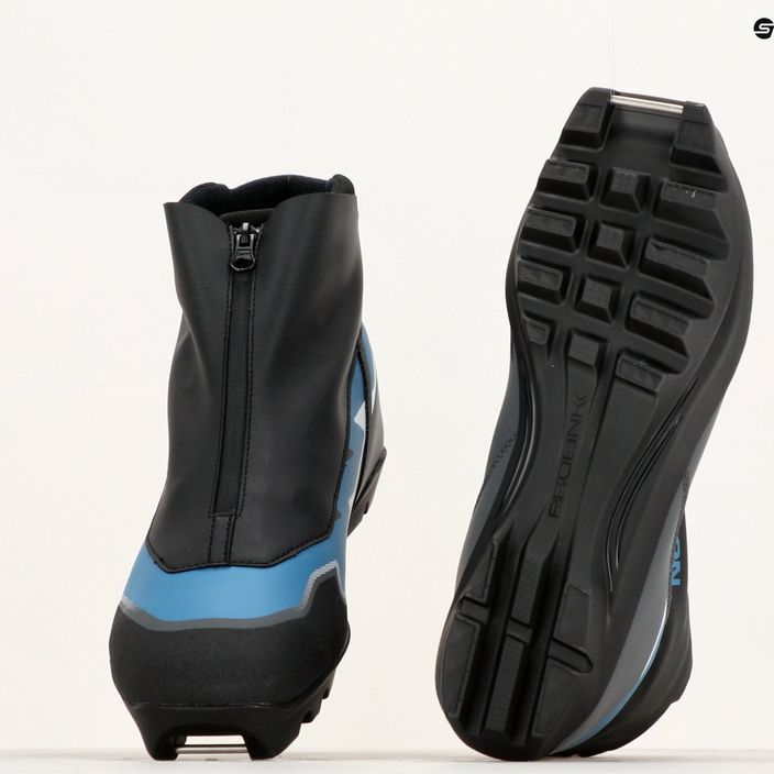 Чоловічі бігові лижні черевики Salomon Escape чорний/каслрок/синій попіл 15