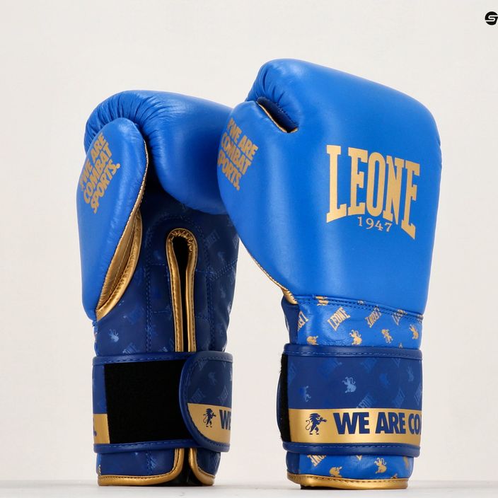 Боксерські рукавиці LEONE 1947 Dna blue 14
