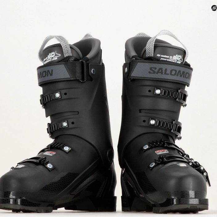 Чоловічі гірськолижні черевики Salomon S Pro MV 100 black/titanium met./belle 13