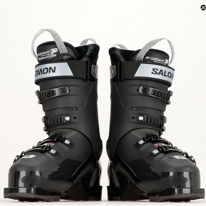 Жіночі гірськолижні черевики Salomon S Pro HV 90 W black/silver met./beluga 13
