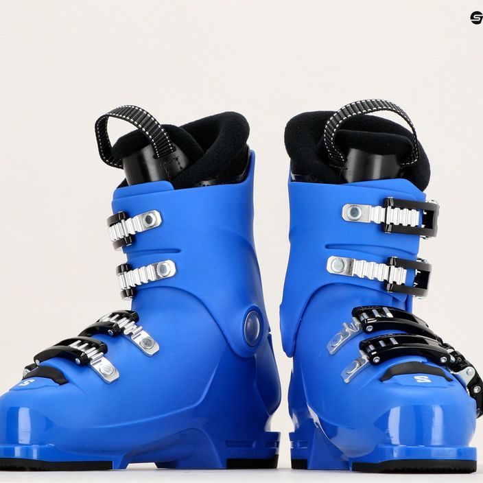 Дитячі гірськолижні черевики Salomon S Race 60 T M гоночні сині/білі/синій 11
